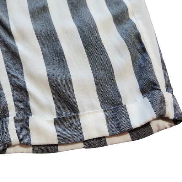 American Eagle striped pants elastic waist belted size S - Picture 4 of 8